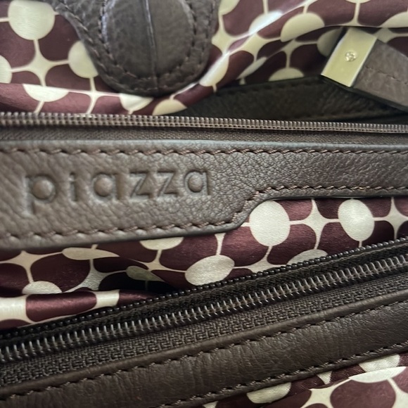Piazza Womens Beautiful Leather Brown Handbag/Shoulder bag - Picture 16 of 16